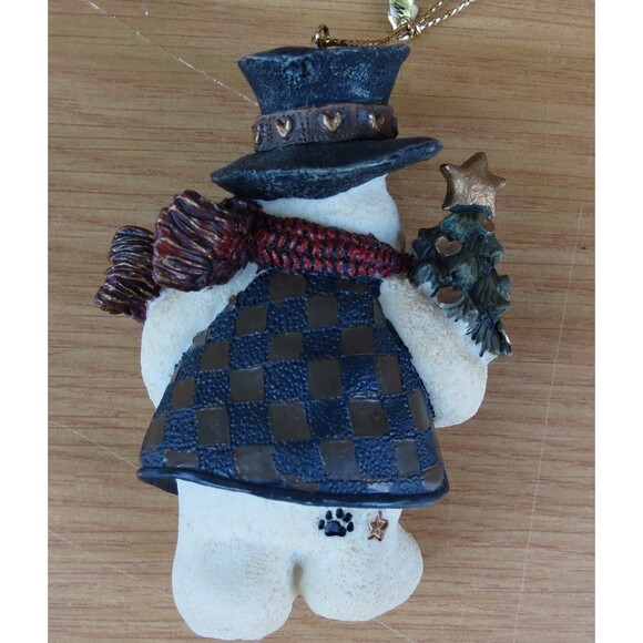 Boyd's Jingles with Tree-Boyds Bears Resin Snowman Ornament - Picture 2 of 4